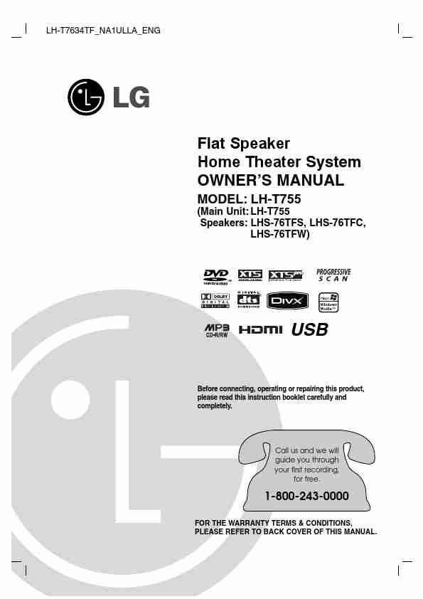 LG Electronics Home Theater System LHS-76TFC-page_pdf